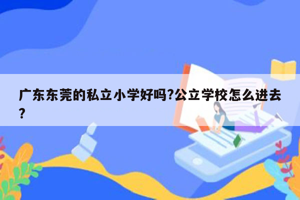 广东东莞的私立小学好吗?公立学校怎么进去?