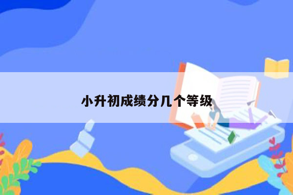 小升初成绩分几个等级