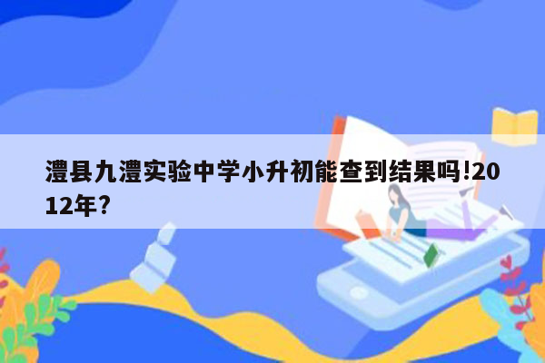 澧县九澧实验中学小升初能查到结果吗!2012年?