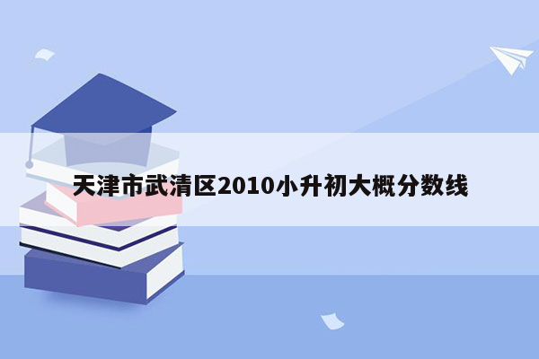 天津市武清区2010小升初大概分数线