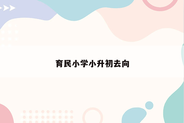 育民小学小升初去向