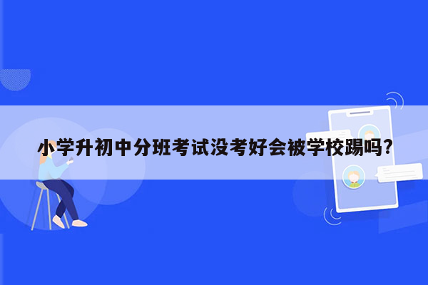 小学升初中分班考试没考好会被学校踢吗?