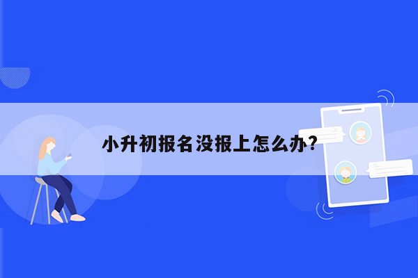 小升初报名没报上怎么办?