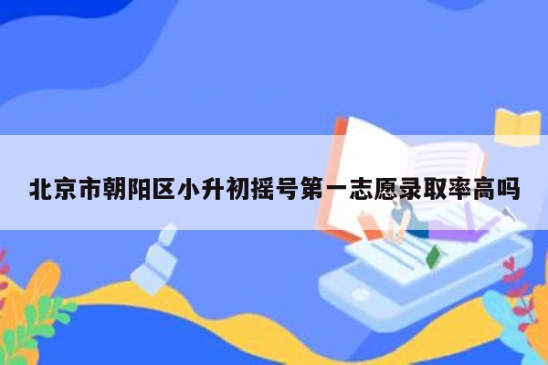 北京市朝阳区小升初摇号第一志愿录取率高吗