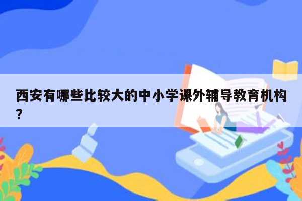 西安有哪些比较大的中小学课外辅导教育机构?