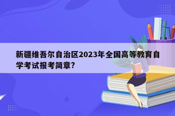 新疆维吾尔自治区2023年全国高等教育自学考试报考简章?