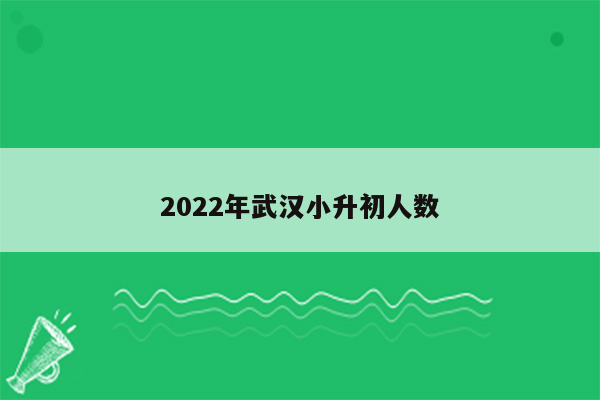 2022年武汉小升初人数