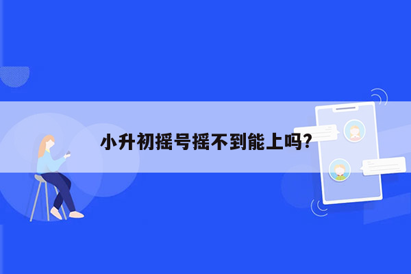 小升初摇号摇不到能上吗?