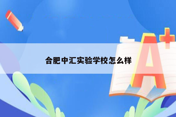 合肥中汇实验学校怎么样