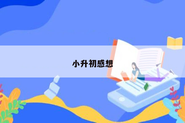 小升初感想