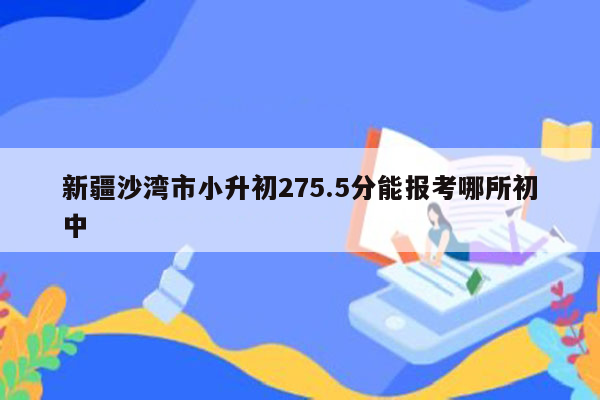 新疆沙湾市小升初275.5分能报考哪所初中