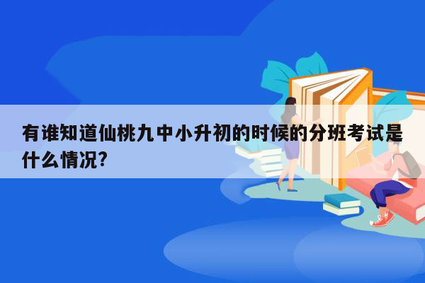 有谁知道仙桃九中小升初的时候的分班考试是什么情况?