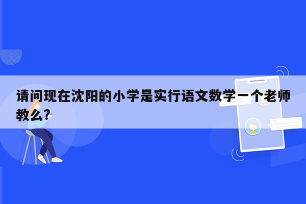 请问现在沈阳的小学是实行语文数学一个老师教么?