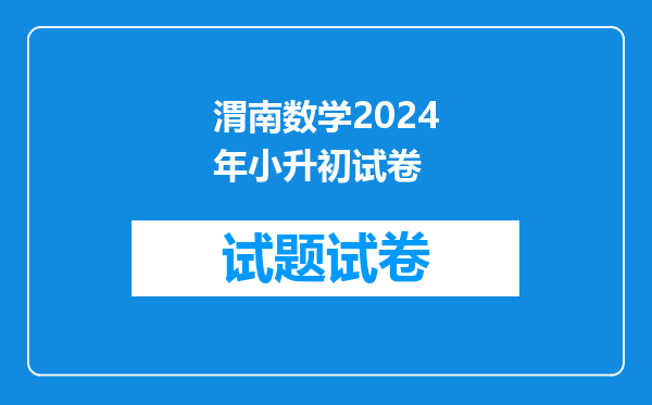 陕西省渭南市大荔县【云棋小学】【小升初升学】考试成绩