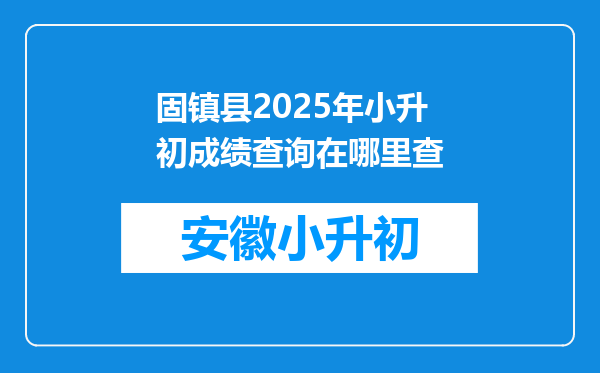 固镇县2025年小升初成绩查询在哪里查