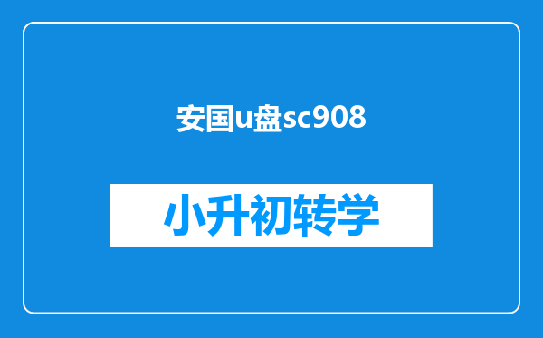 安国u盘sc908