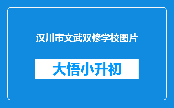 汉川市文武双修学校图片