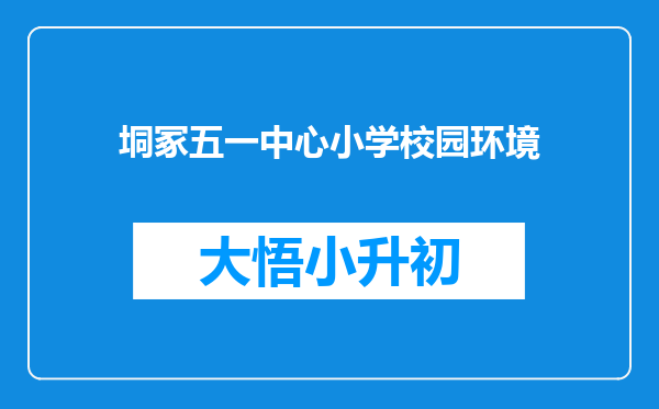 垌冢五一中心小学校园环境