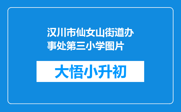 汉川市仙女山街道办事处第三小学图片