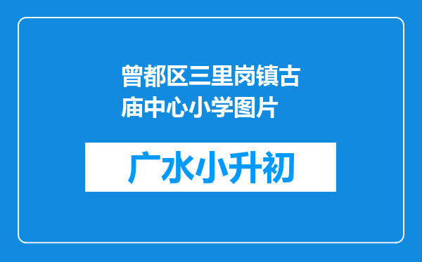 曾都区三里岗镇古庙中心小学图片