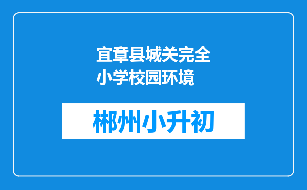 宜章县城关完全小学校园环境