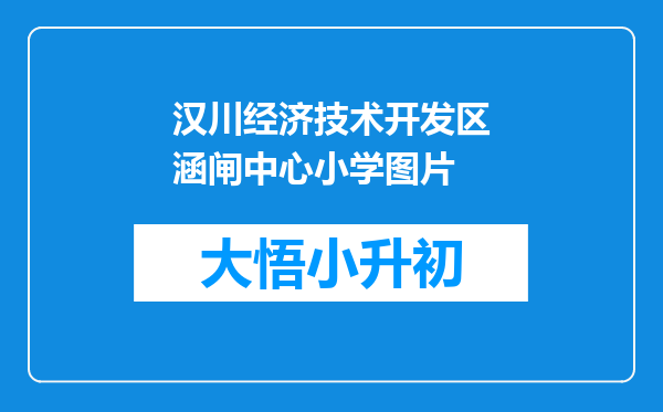 汉川经济技术开发区涵闸中心小学图片